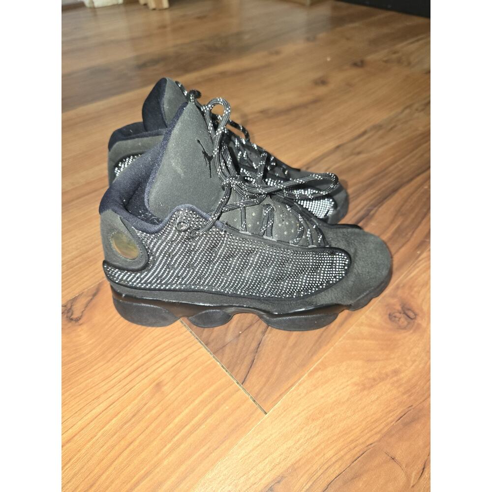 Size 5y = 7 Womens Air Jordan 13 Retro Black Cat - Picture 3 of 7